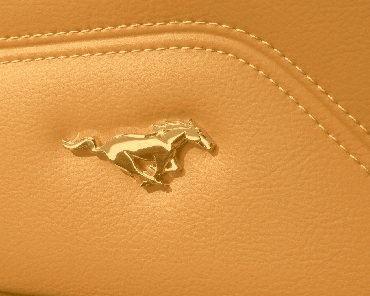 Кожаный салон Форда Мустанг обои