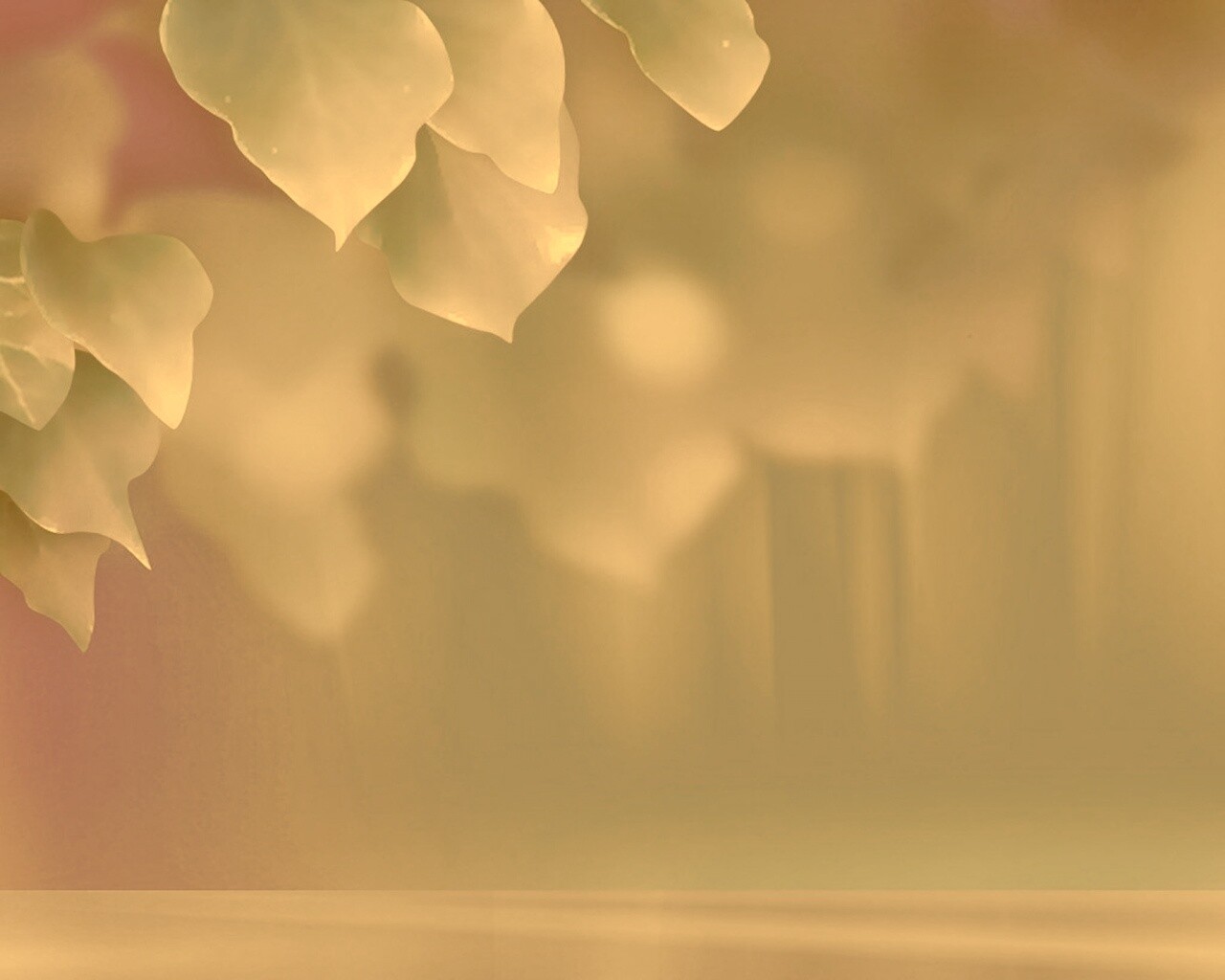 Синие листья обои