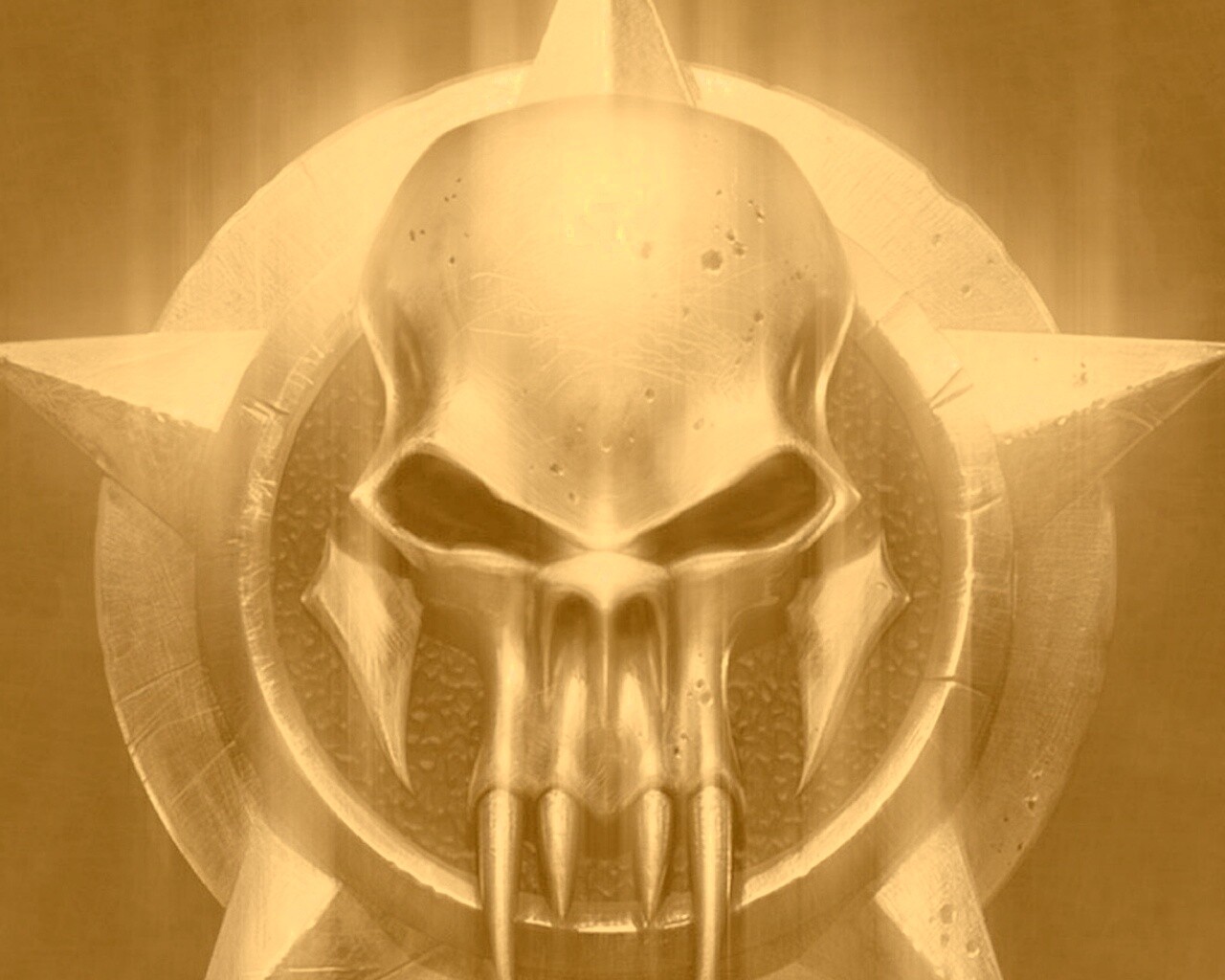 Клыкастый череп обои