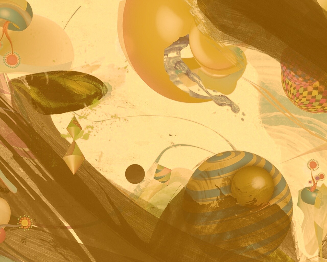 Абстракция из игрушек обои