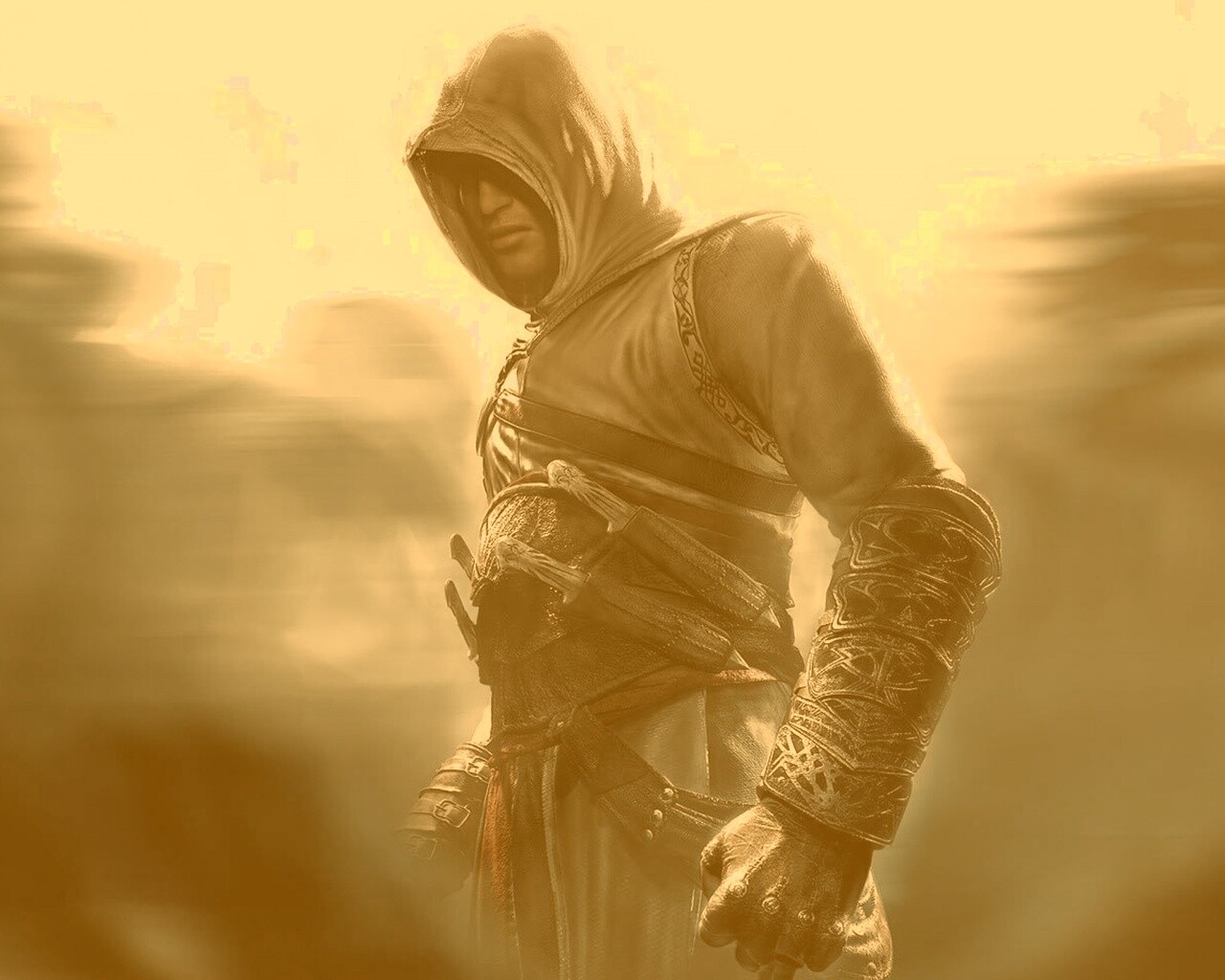 Ассасин в толпе обои