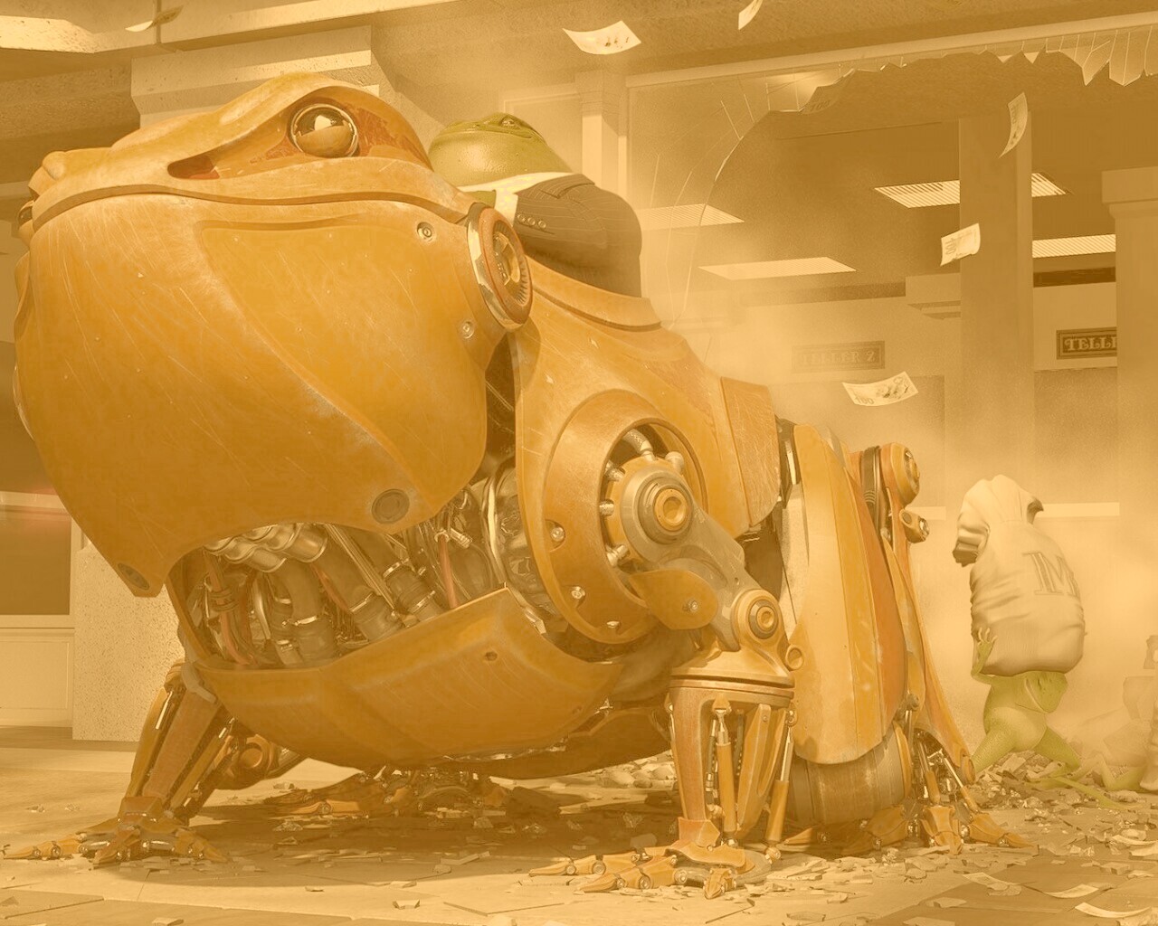 Боевой робот-жаба обои