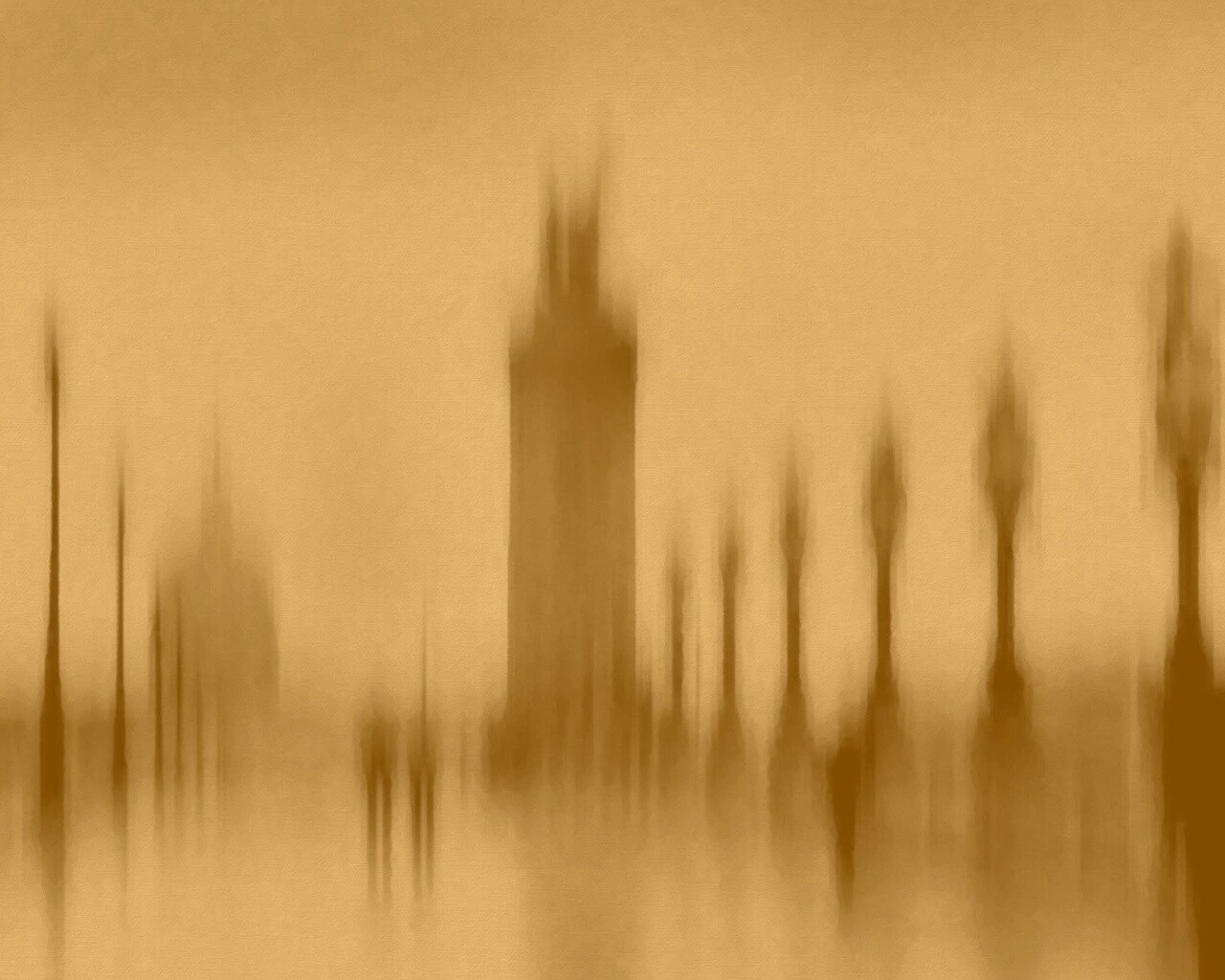 Размытый вид с моста обои