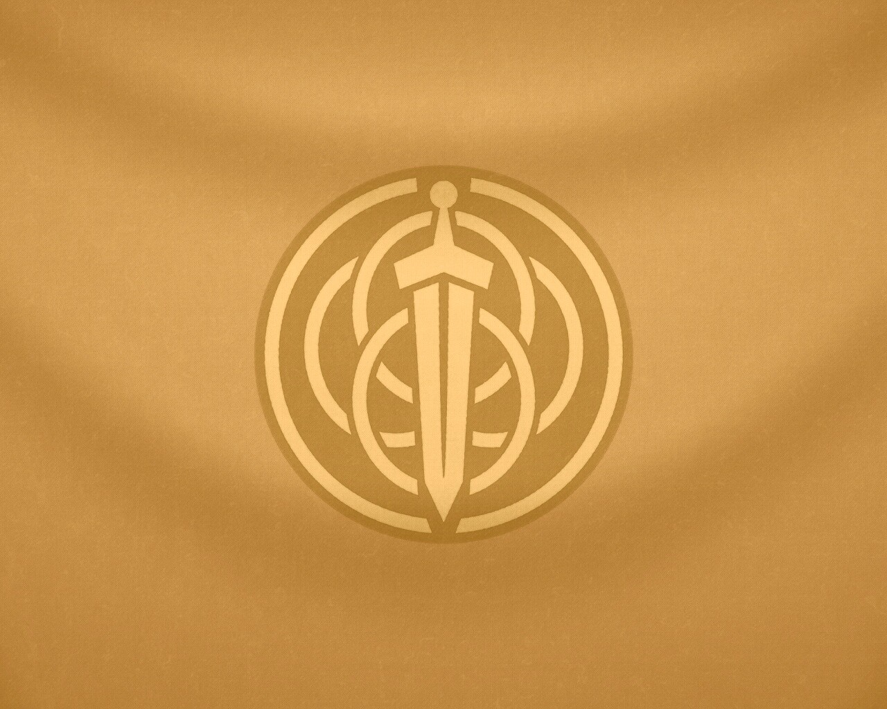 Меч на фоне колец обои