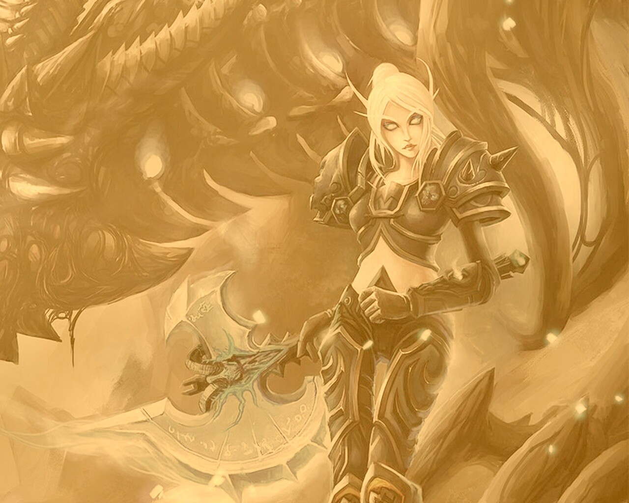 Героиня MMORPG обои