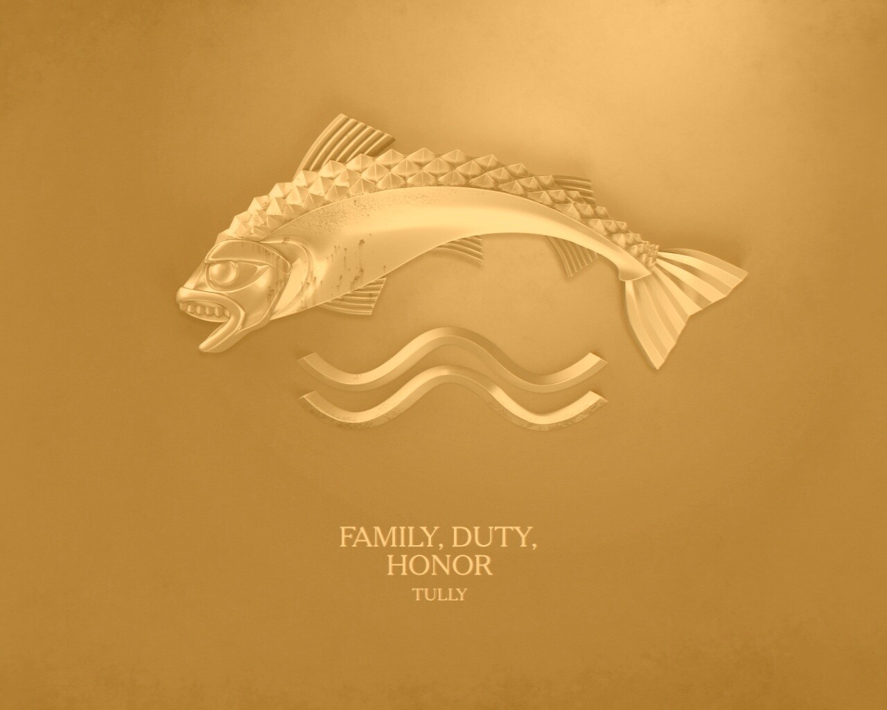 Металлический герб дома Талли обои