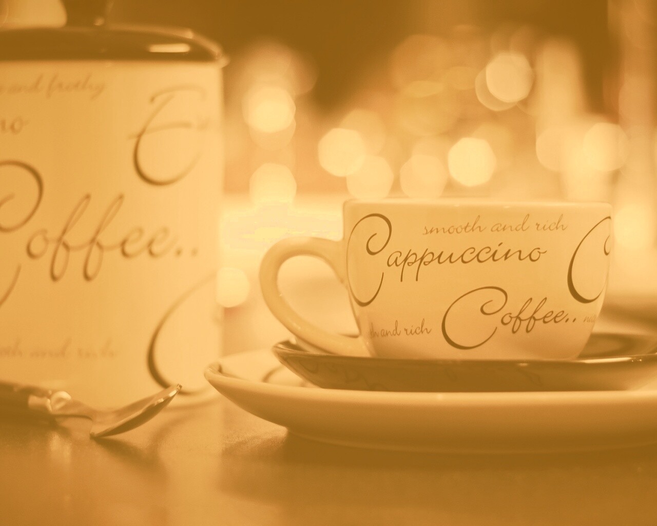 Чашечка капучино обои