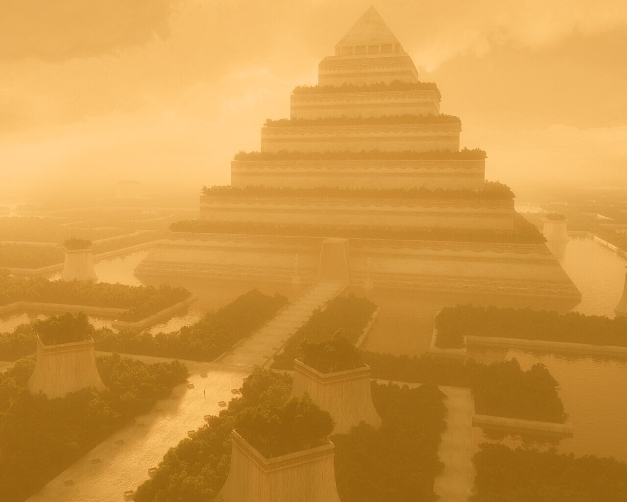 Пирамида обои