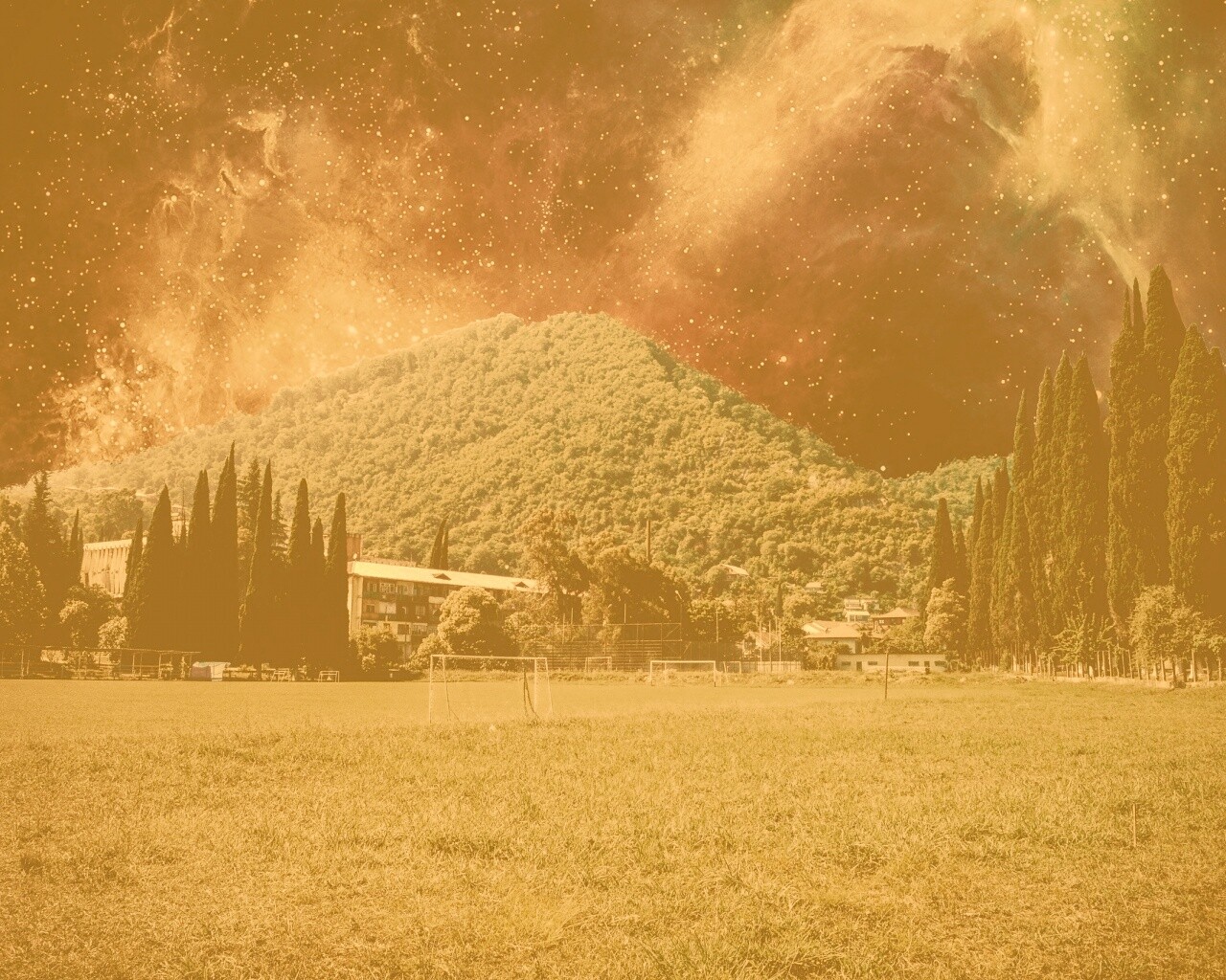 Под удивительным небом обои