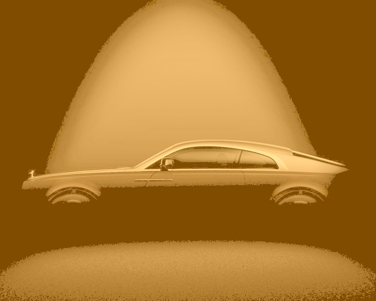 Силуэт Rolls Roys обои