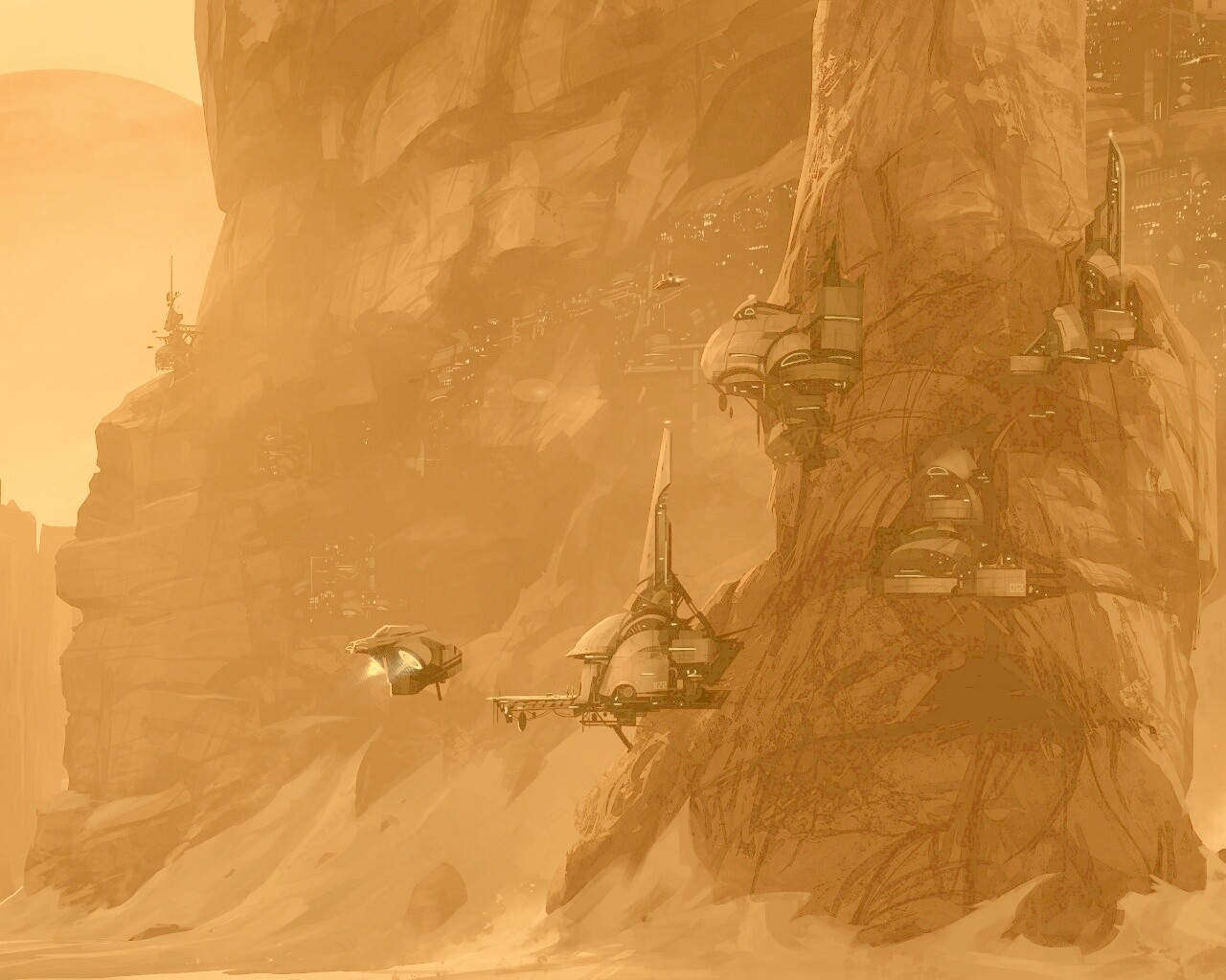 Красные горы обои