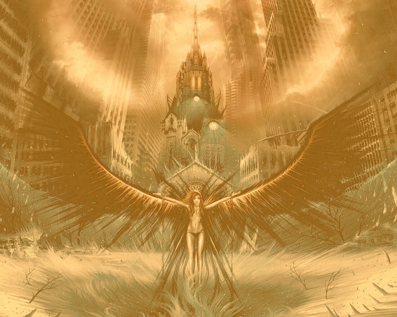 Тёмный ангел обои