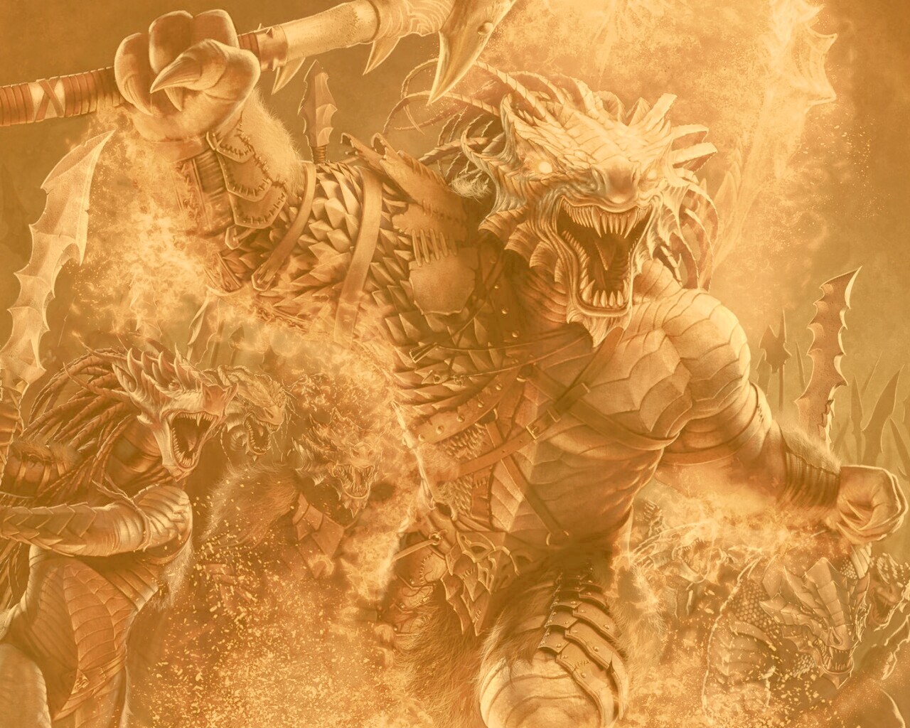 Dragonborn Barbarian обои