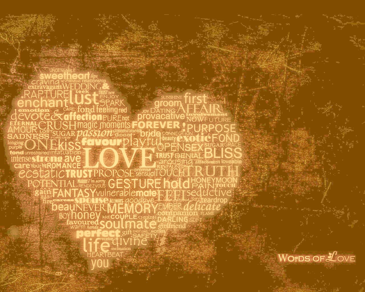 Слова любви обои
