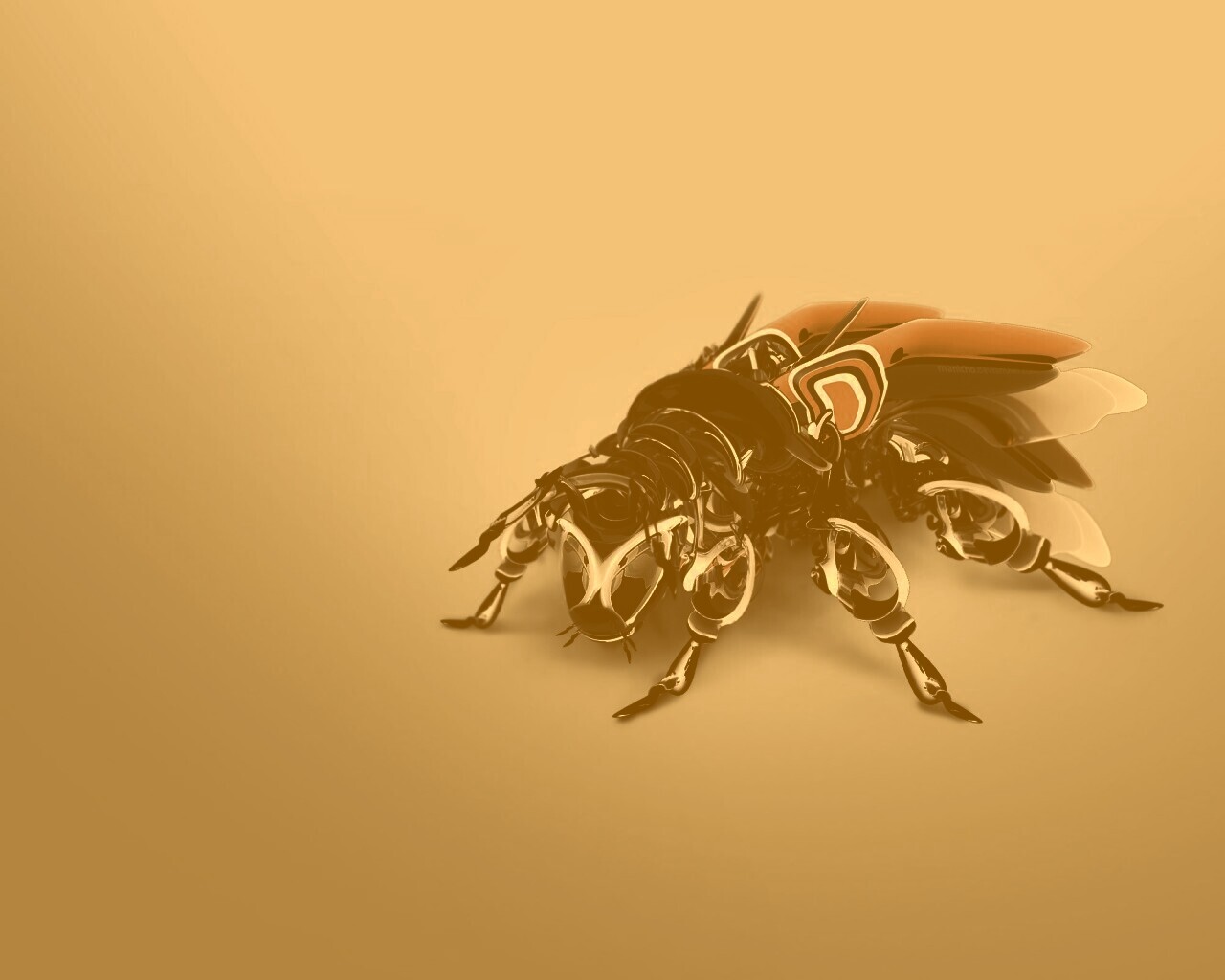 Кибер муха обои