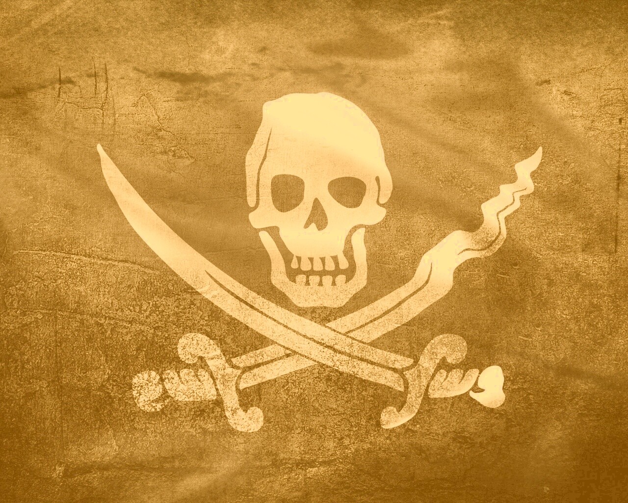 Пиратский флаг обои