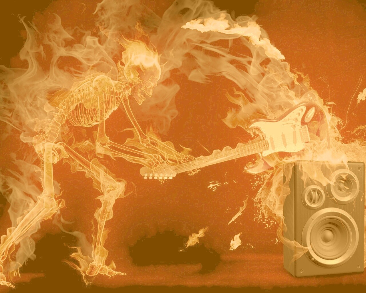 Музыка, пробирающая до костей обои