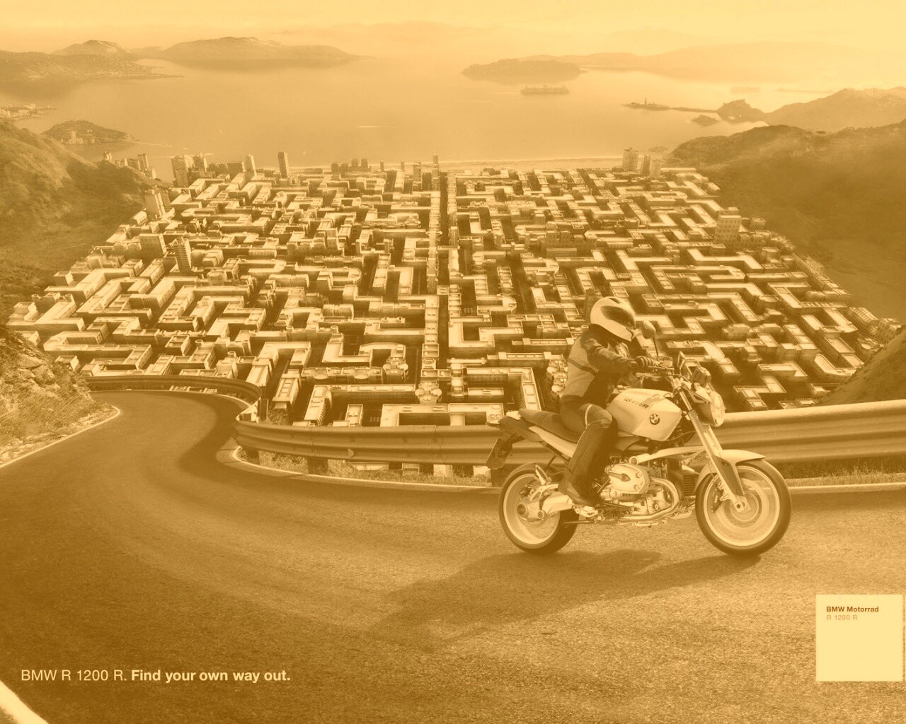 BMW R 1200 R. Найди свой путь наружу. обои