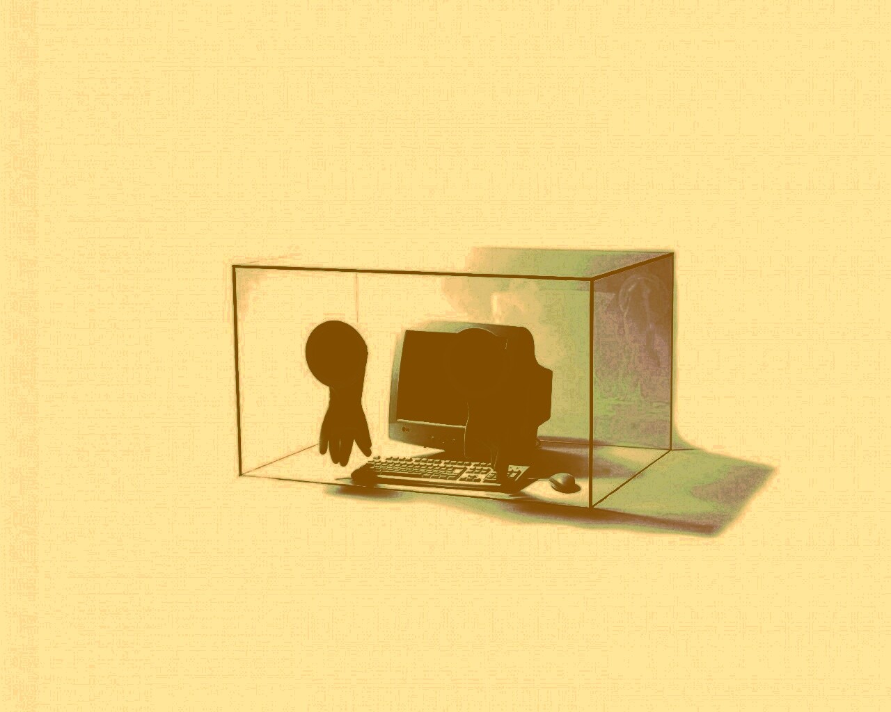 Зараженный компьютер обои