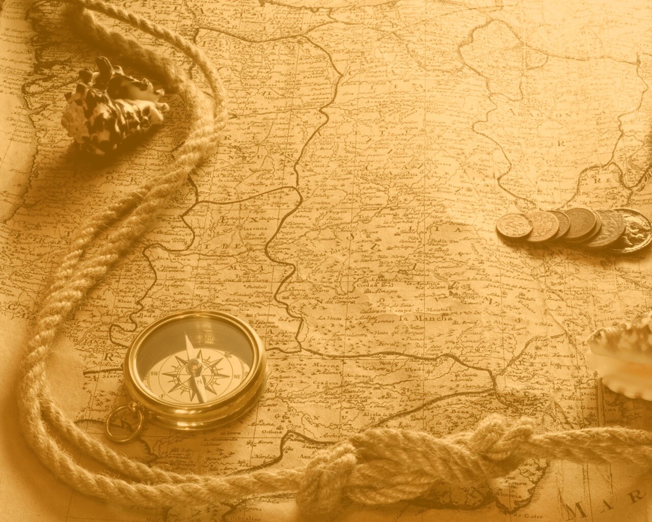 Древняя карта обои