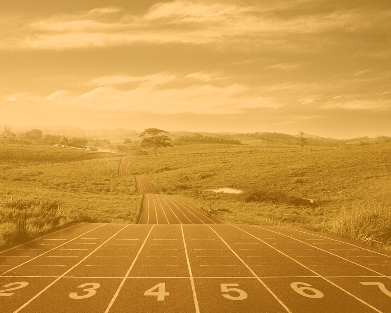 Бесконечная беговая дорожка обои