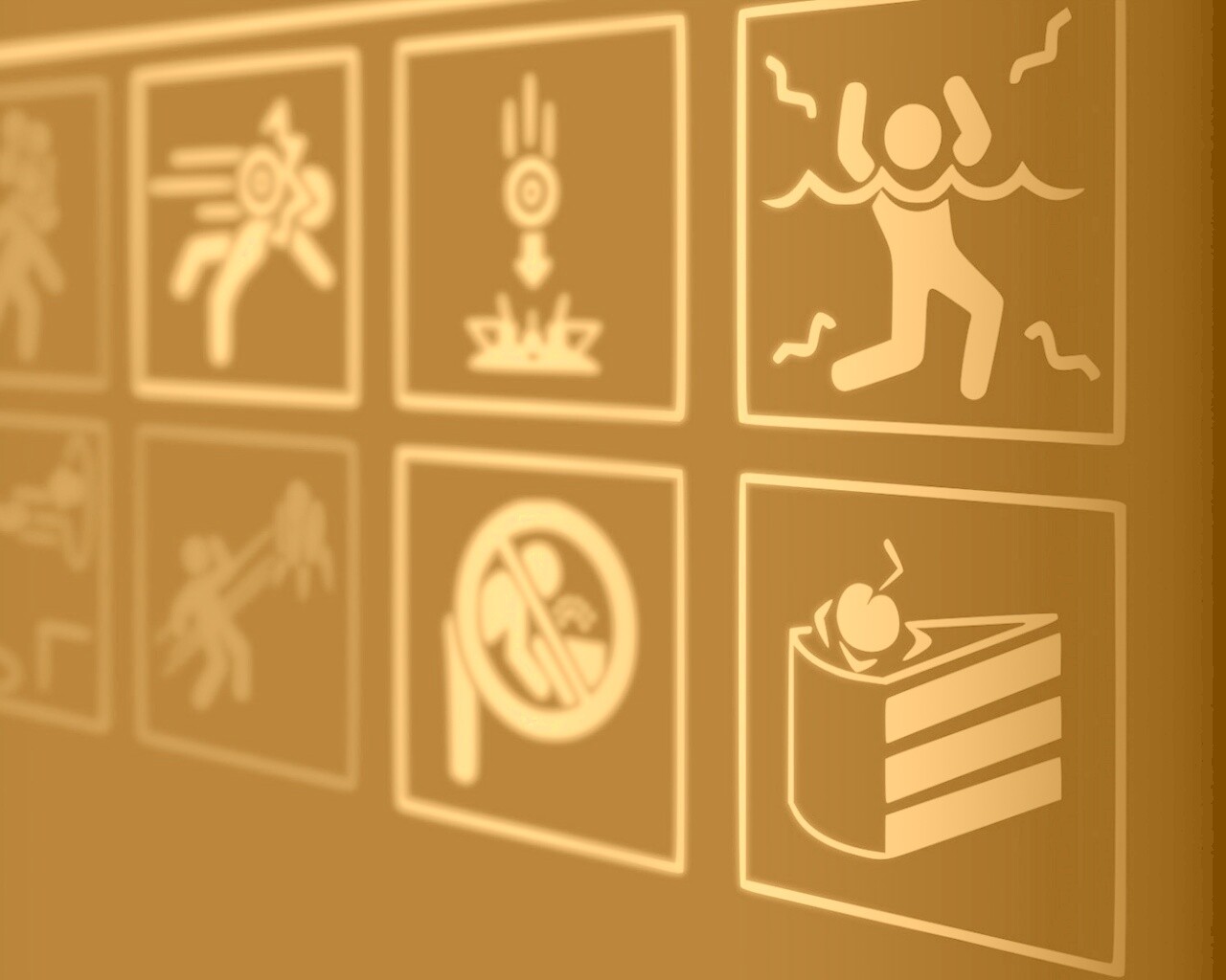 предупреждения Portal обои