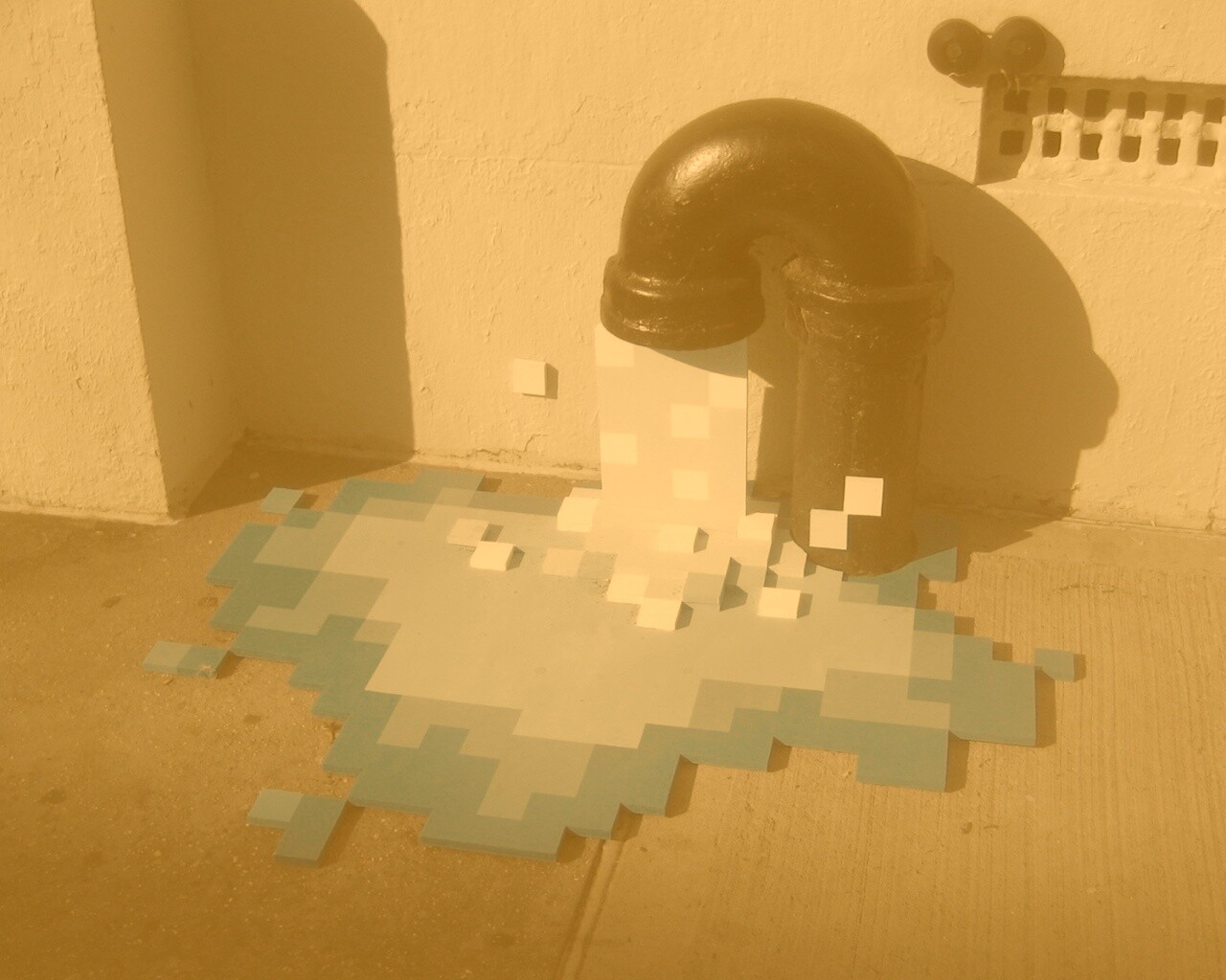 Пиксельный поток обои