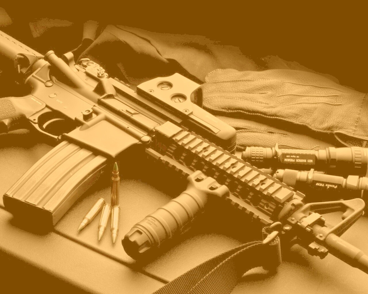 Черный автомат обои