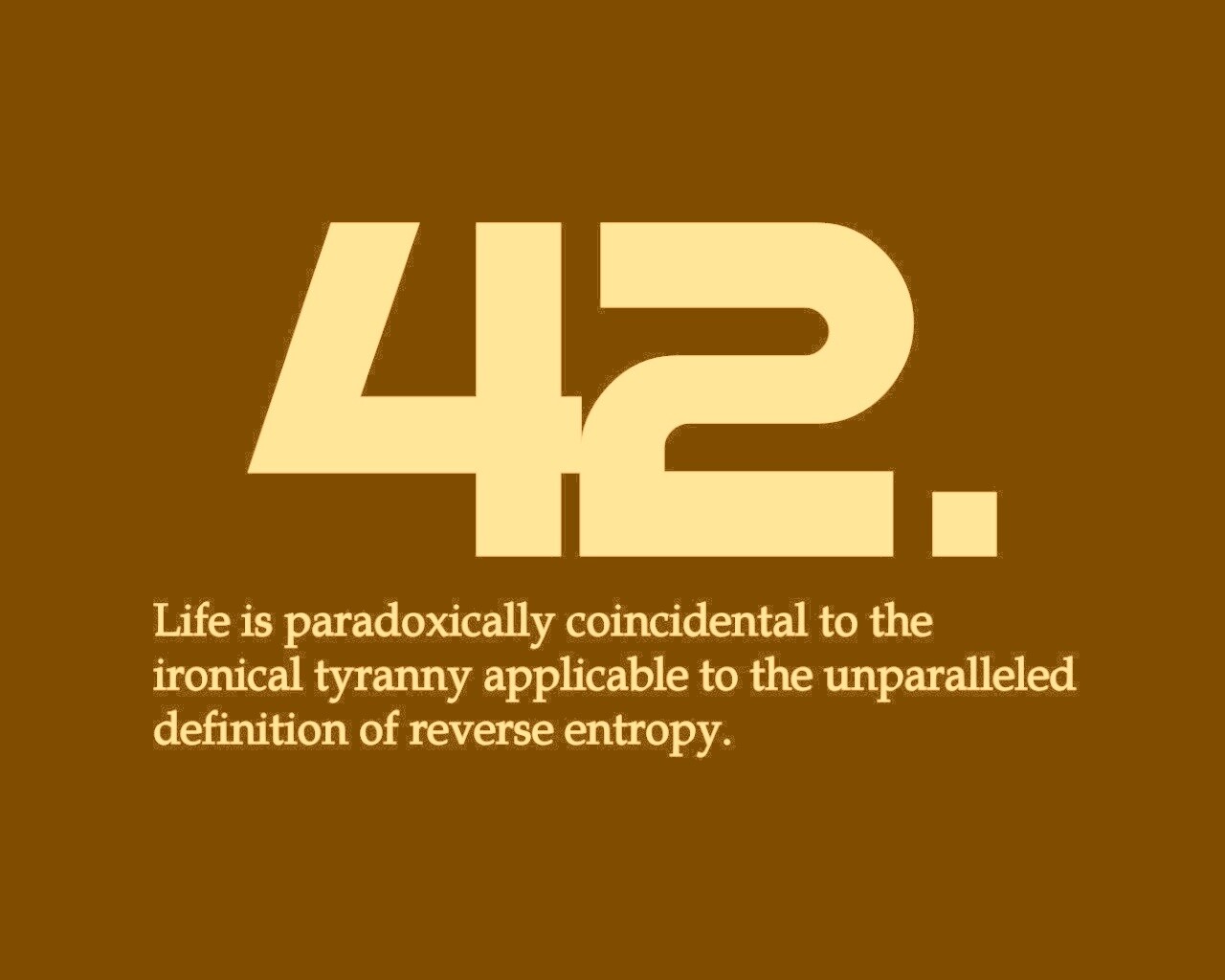 Ответ жизни, вселенной и вообще обои