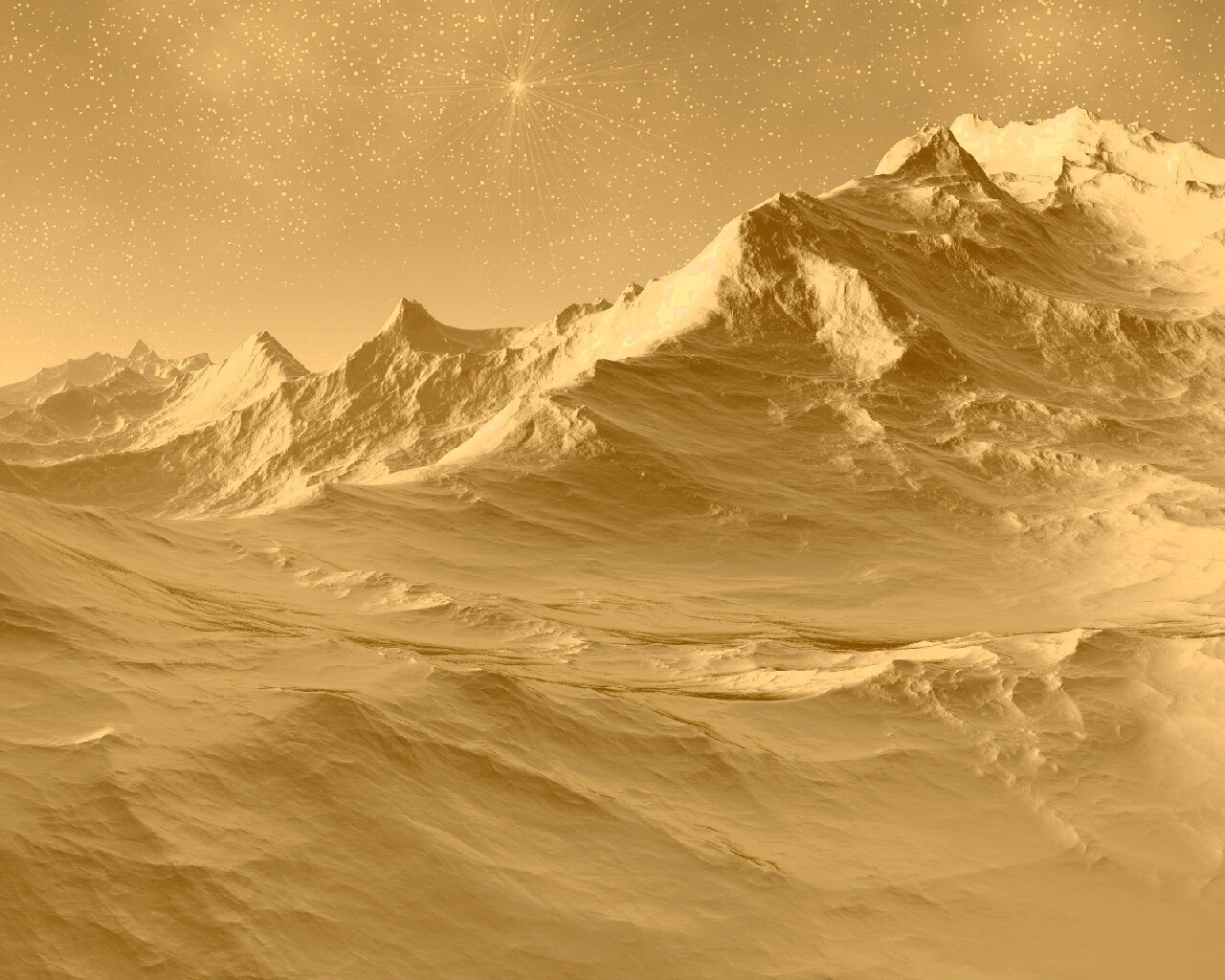 Северные горы обои