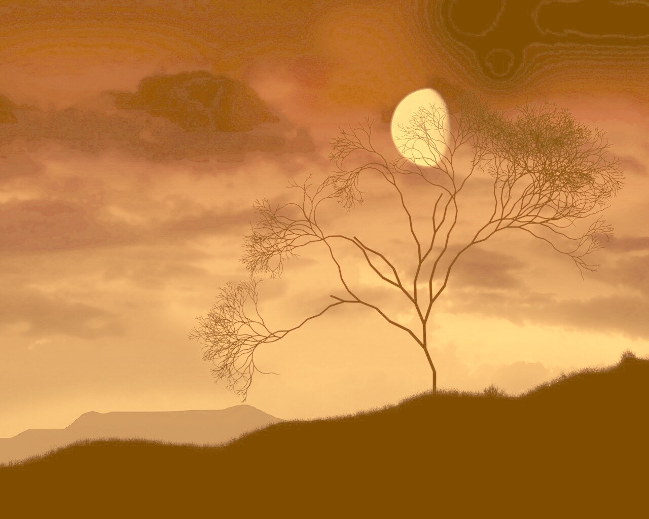 Фиолетовые небеса обои