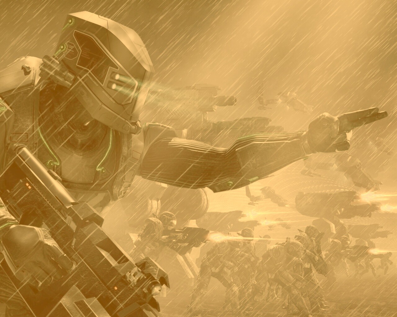 Бой под дождем обои