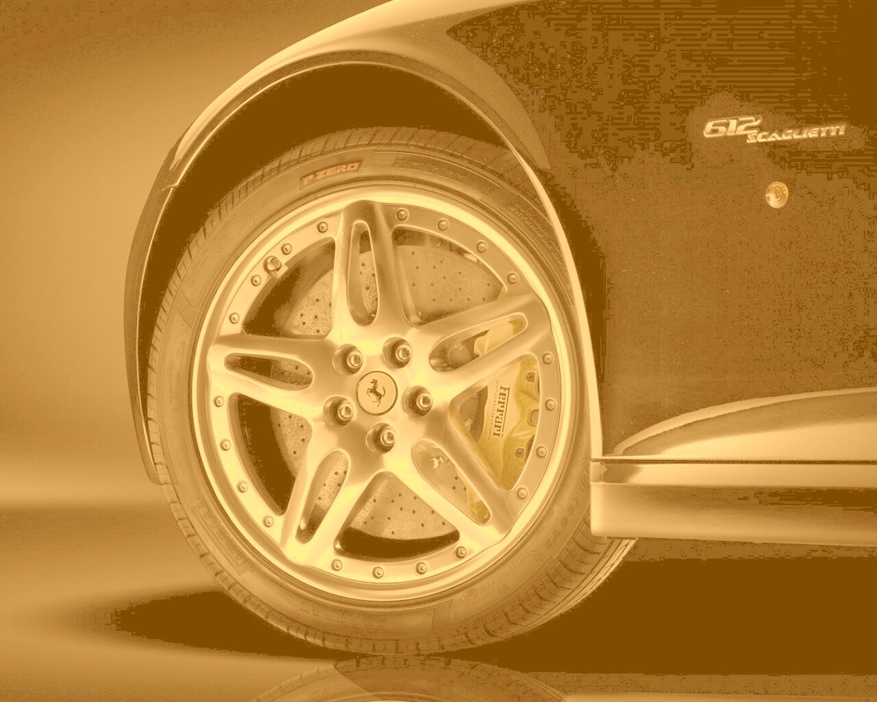 Колесо Scaglietti 612 обои