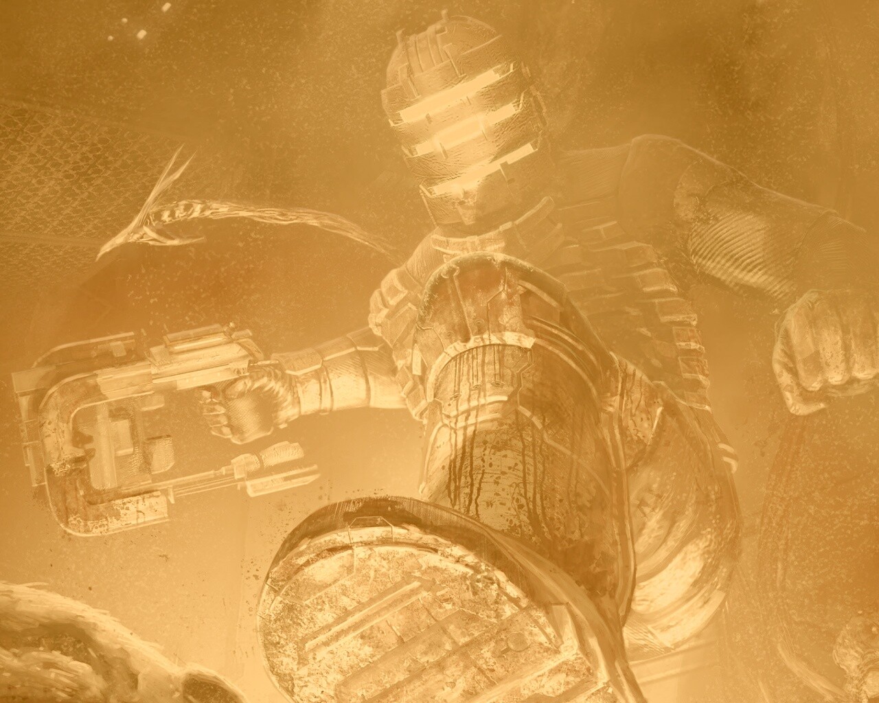 Айзек топчет монстра обои