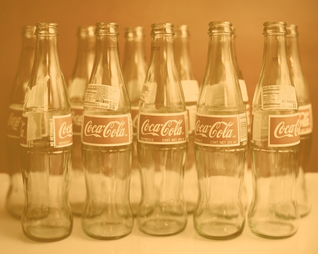 Бутылки Кока Колы обои