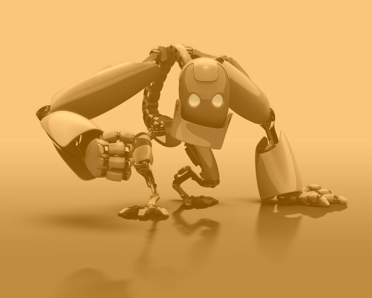 Крадущийся робот обои