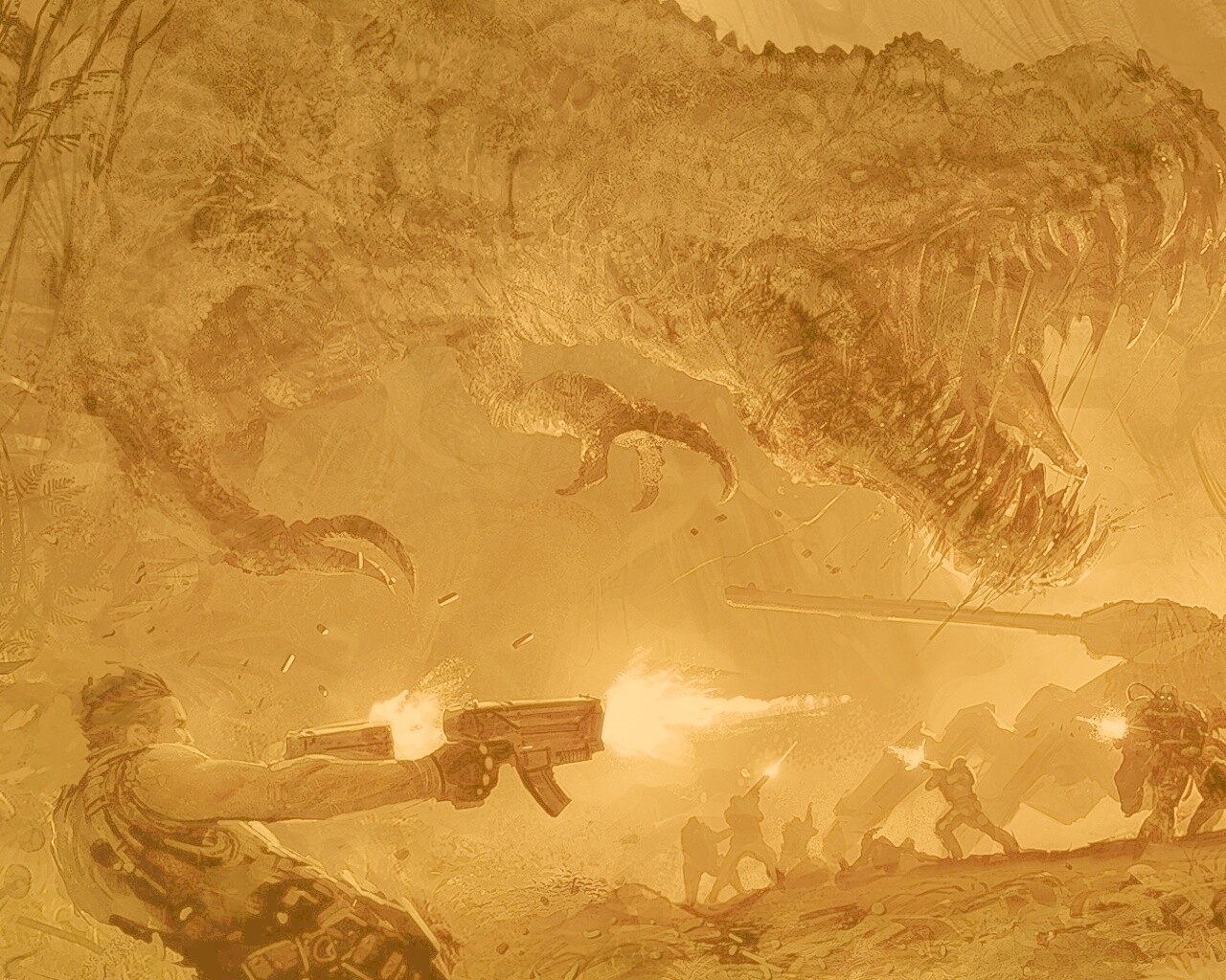 Динозавр обои