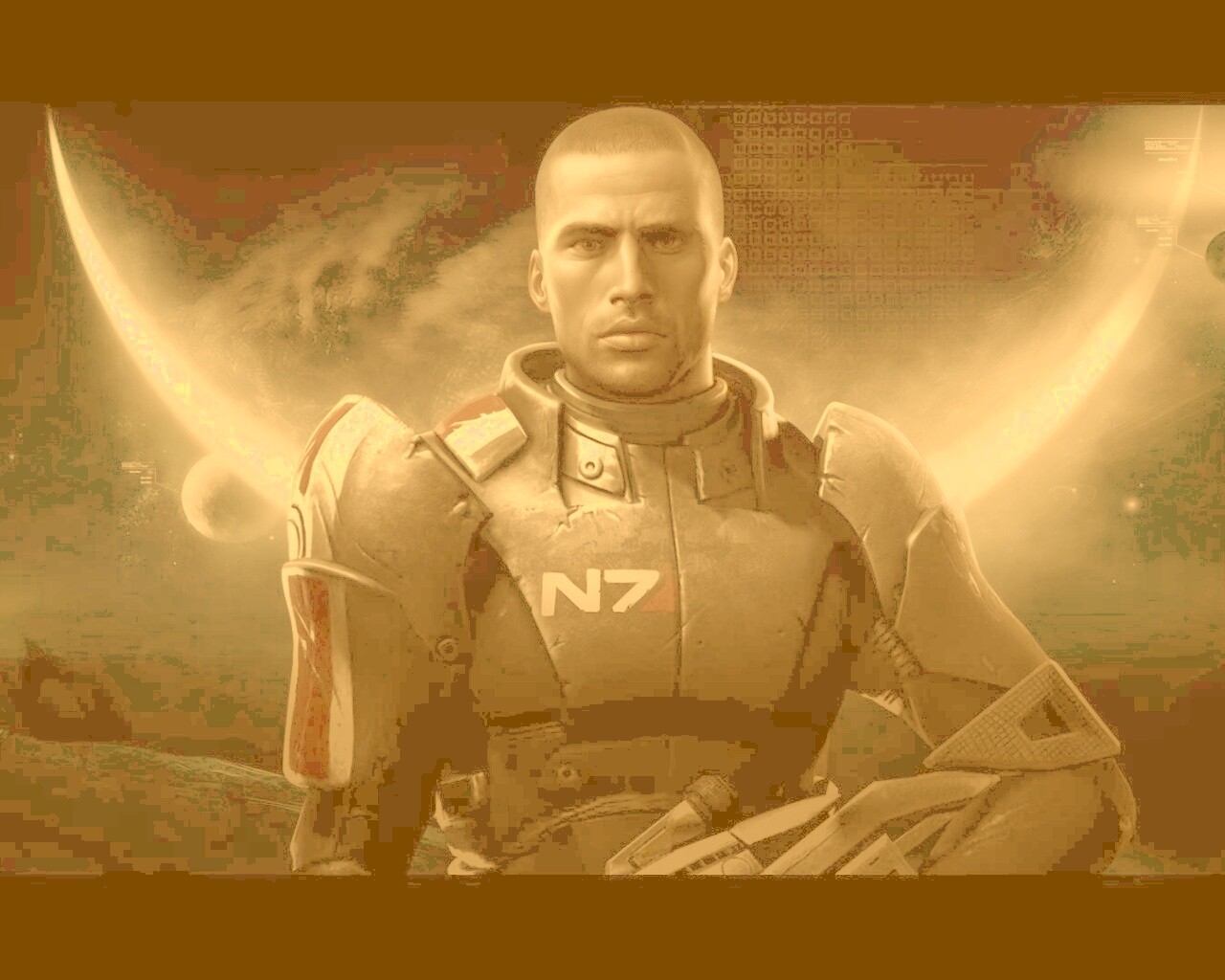 Шепард из Mass Effect обои