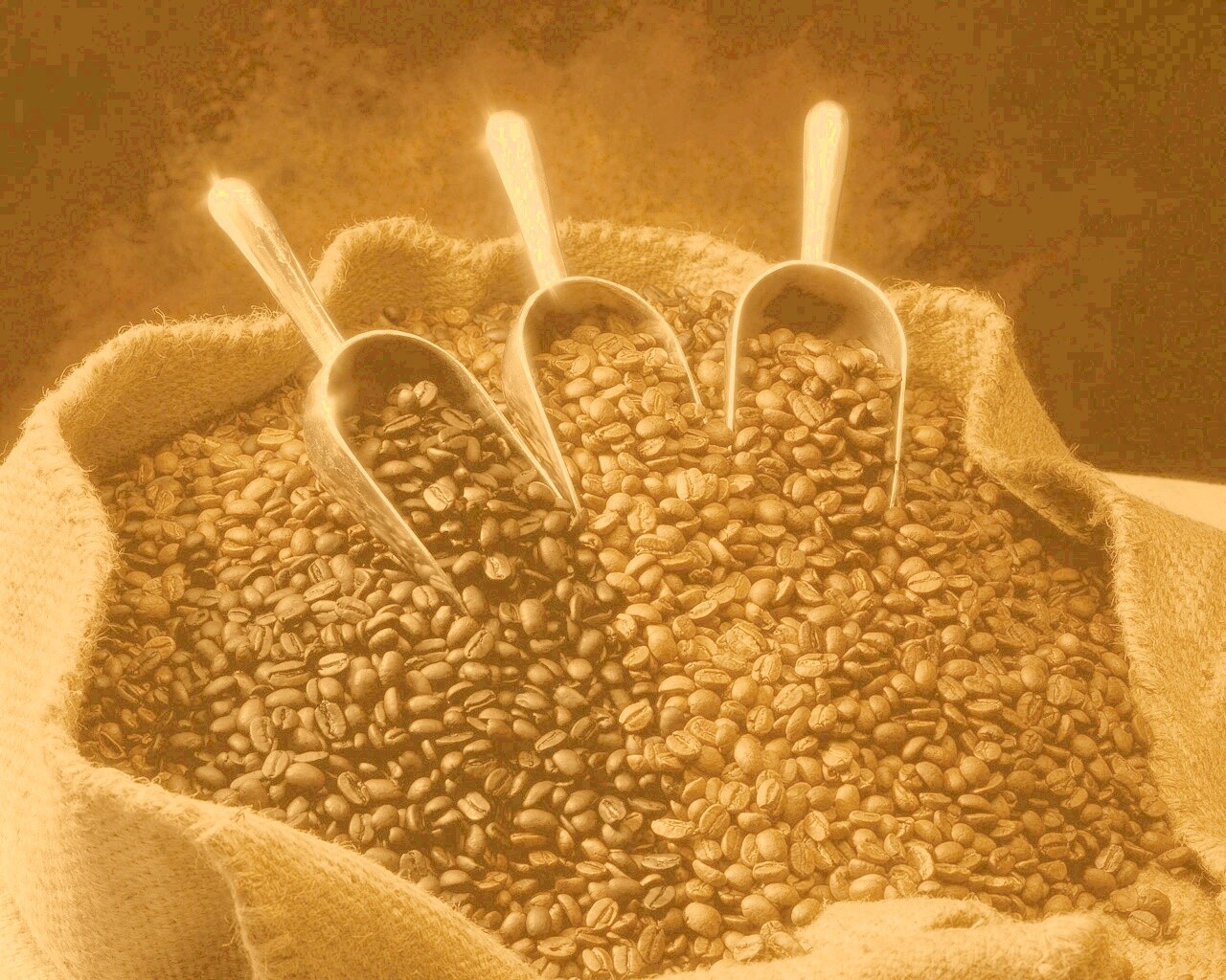 Мешок кофейных зерен обои