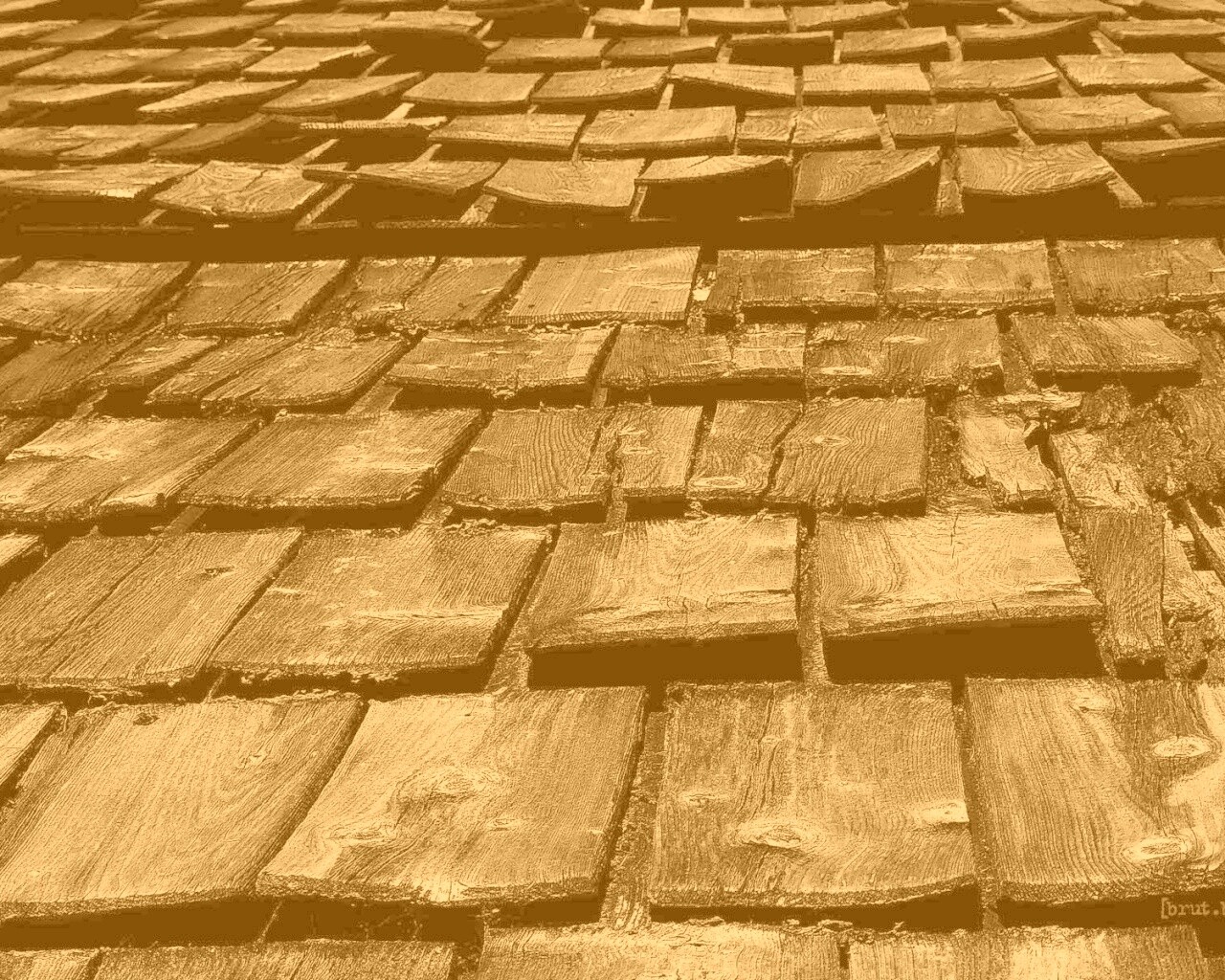 Деревянная крыша обои