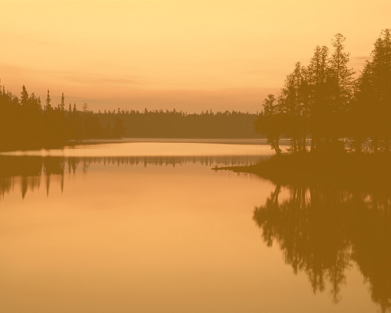 Вечерний пейзаж обои