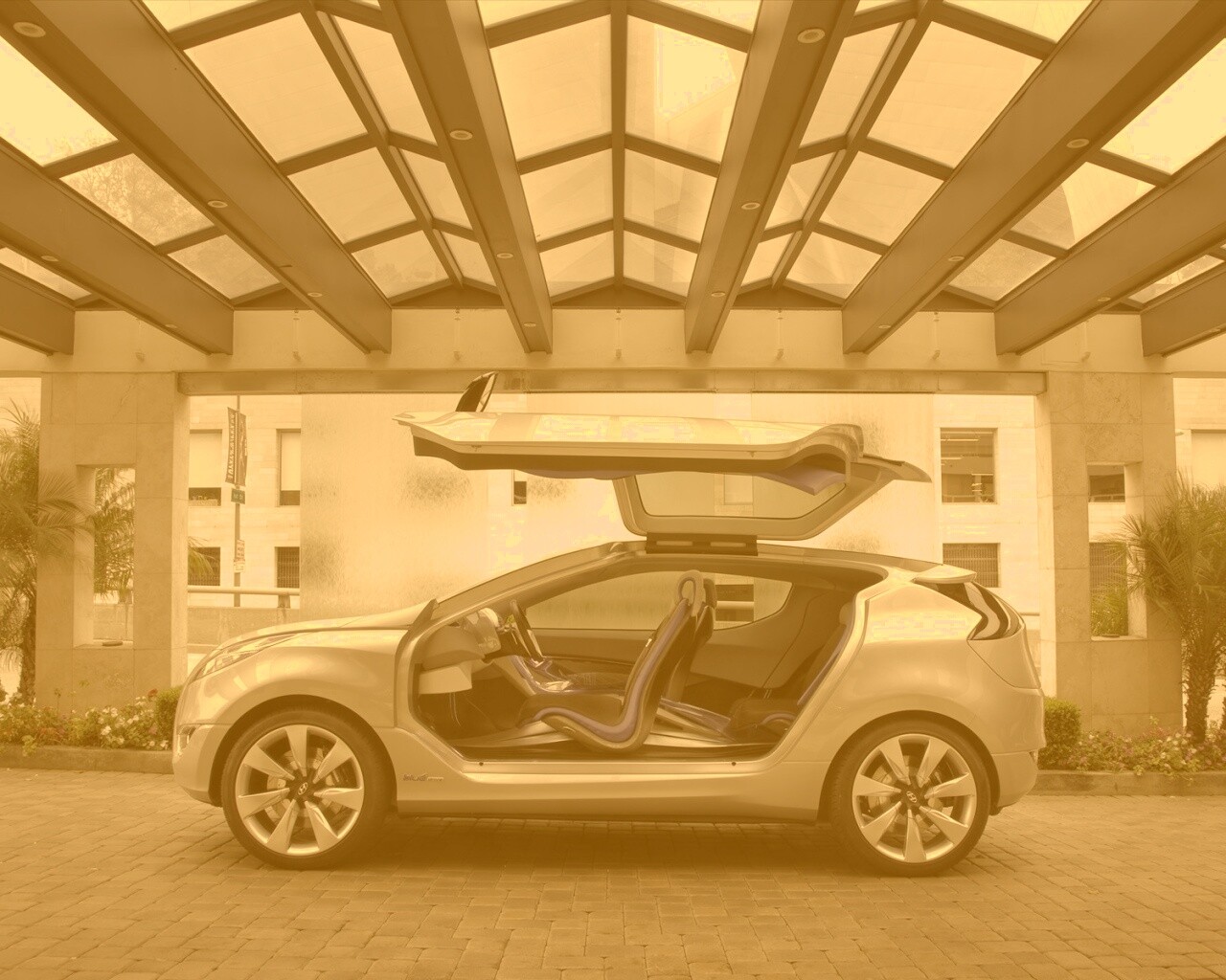 Автомобиль самолёт обои