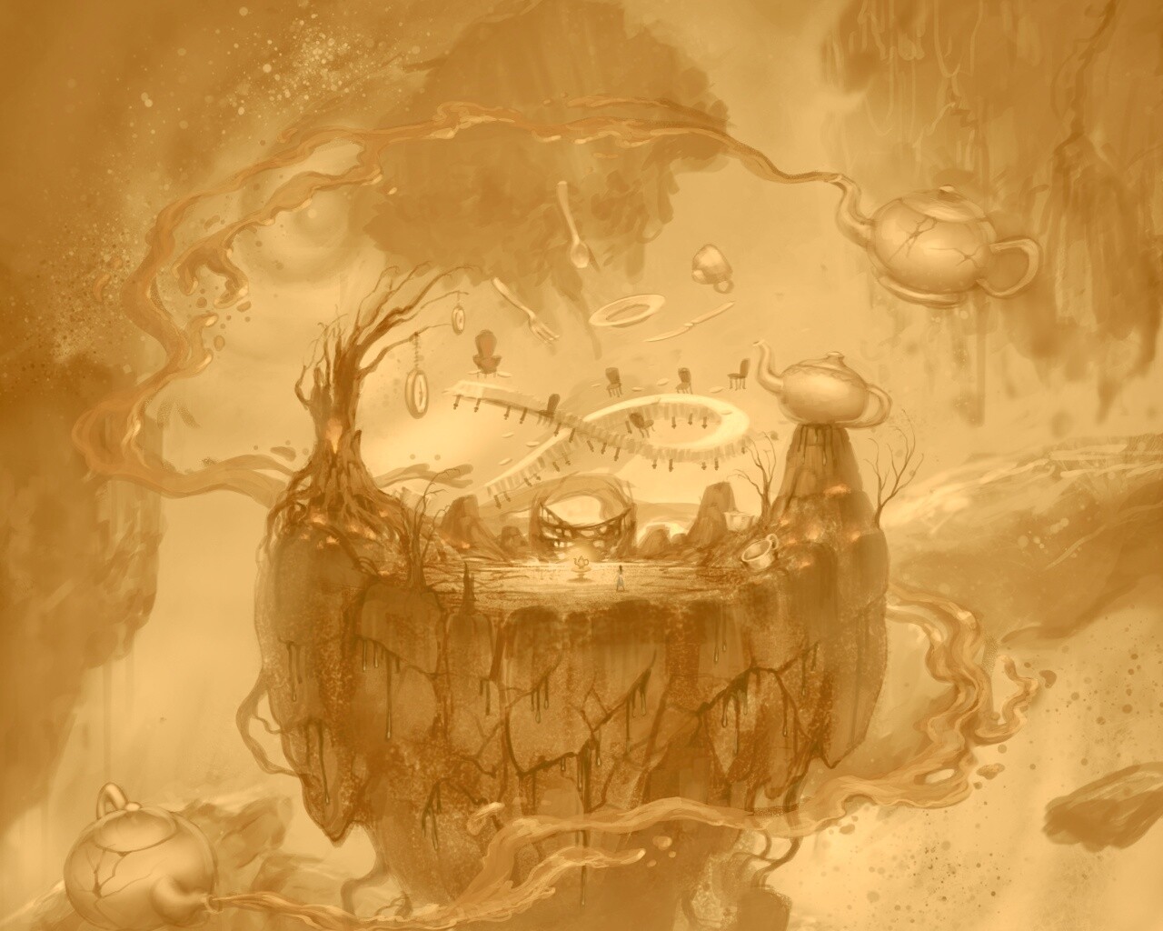 Алиса в стране чудес обои