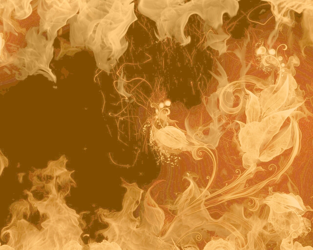 Огненные цветы обои