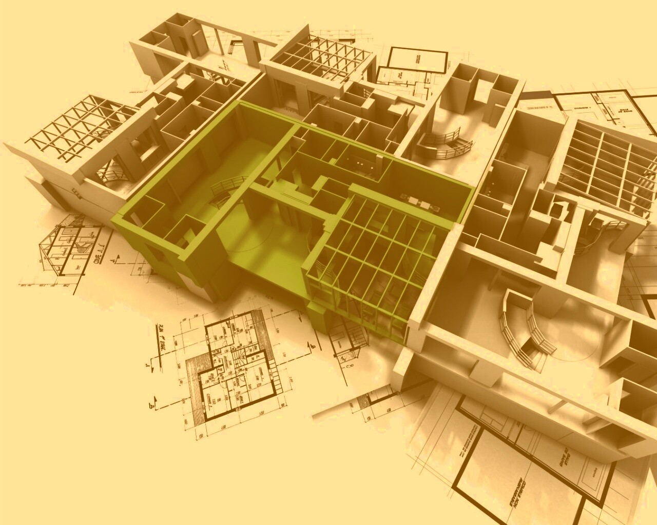 Макет дома обои