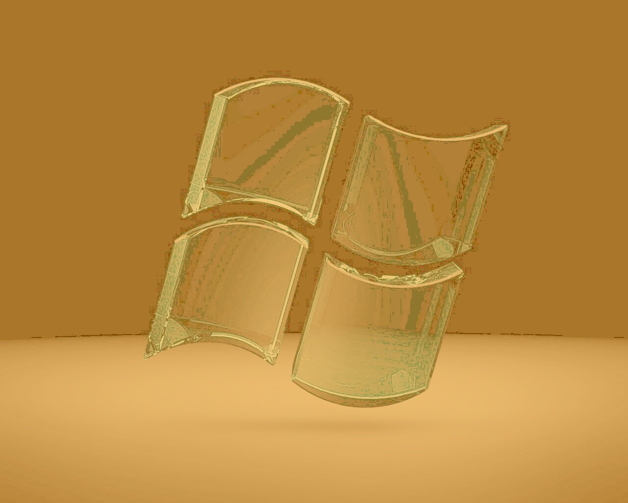 Логотип Windows из стекла обои