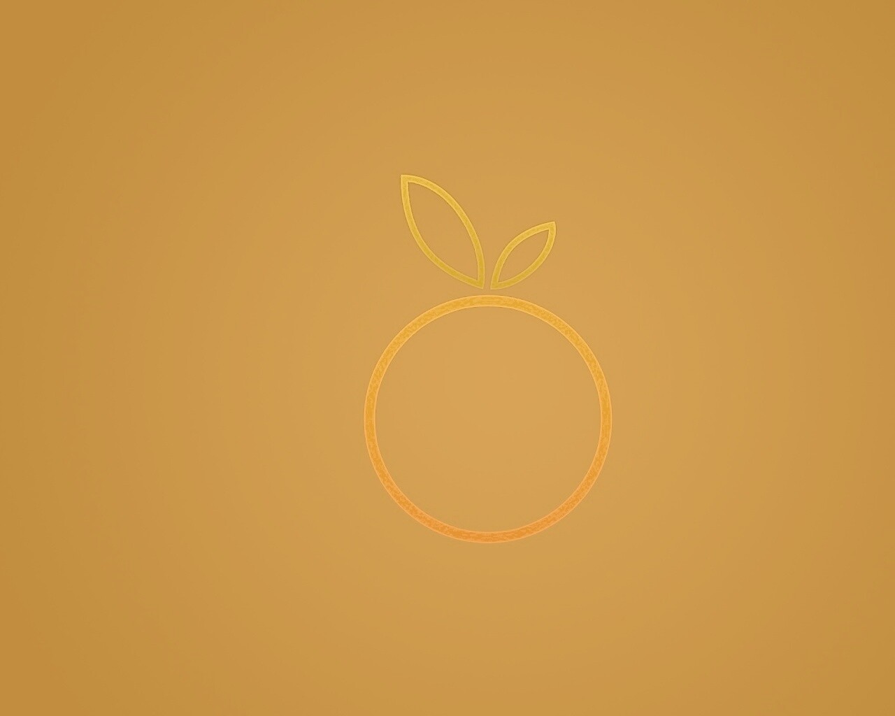 Стилизованная апельсинка обои