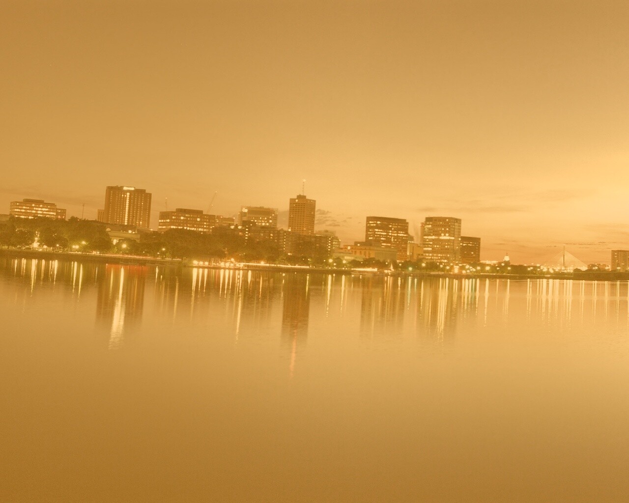 Панорама Бостона обои