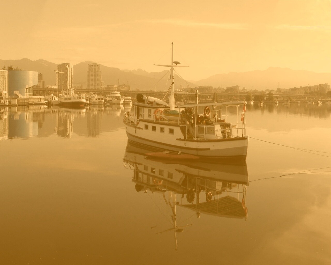 Городская панорама обои