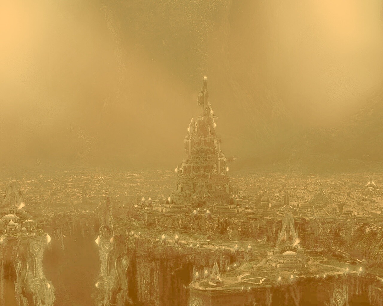 Подземный город обои